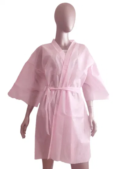 Disposable Bath Robe Disposable Non Woven Kimono