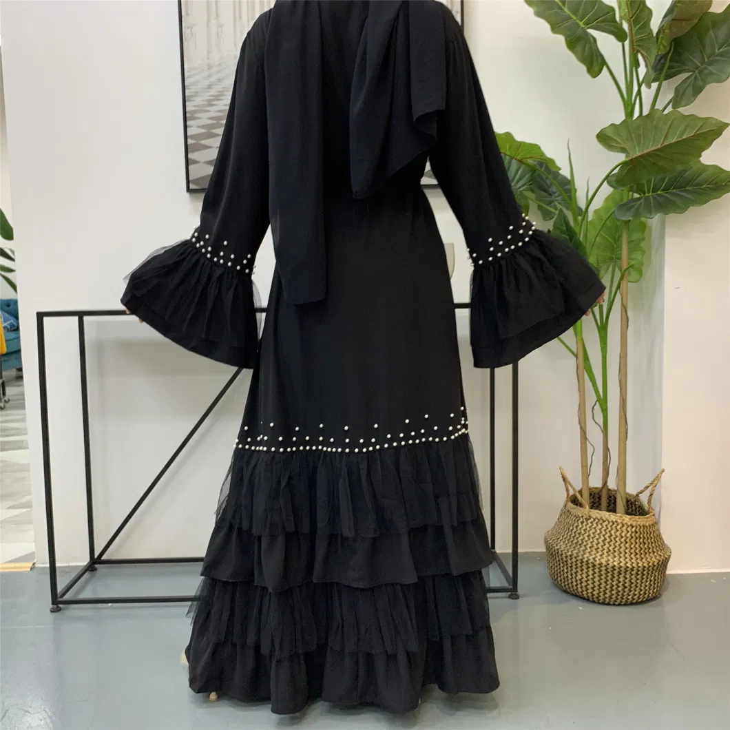 New Black Abaya Factory Price Wholesale Modern Islamic Dress Muslim Clothings Dubai Women Abaya Ladies Kimono Dress