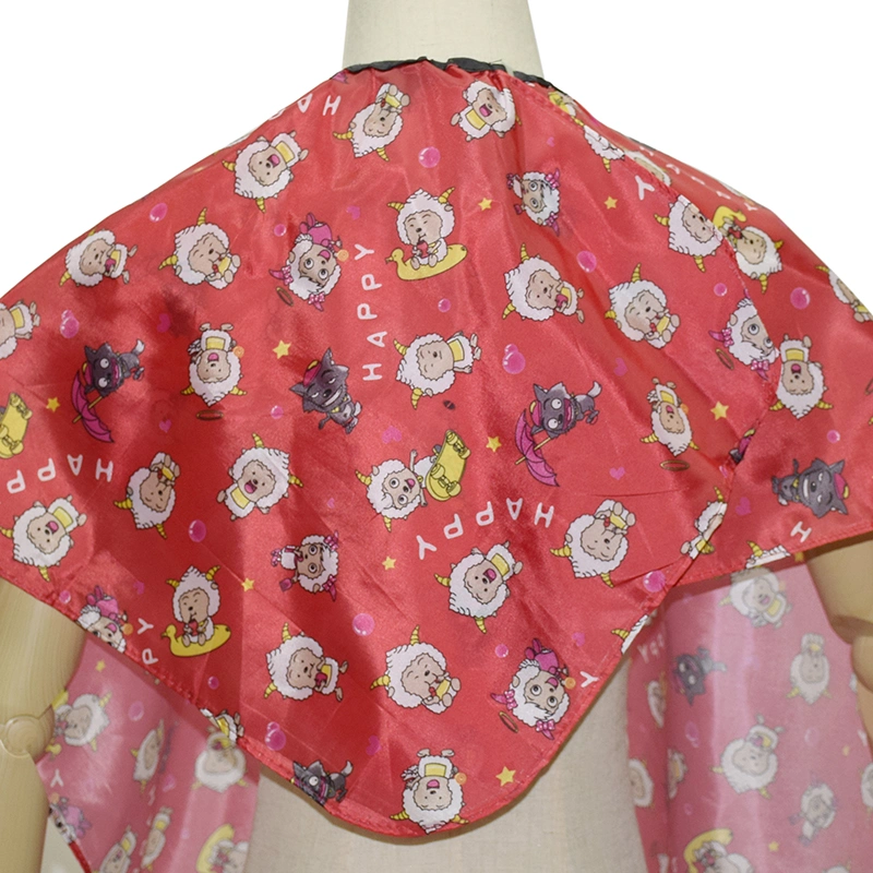 Children Cartoon Waterproof Hairdressing Cape Rocket Pattern Barber Hair Cloth