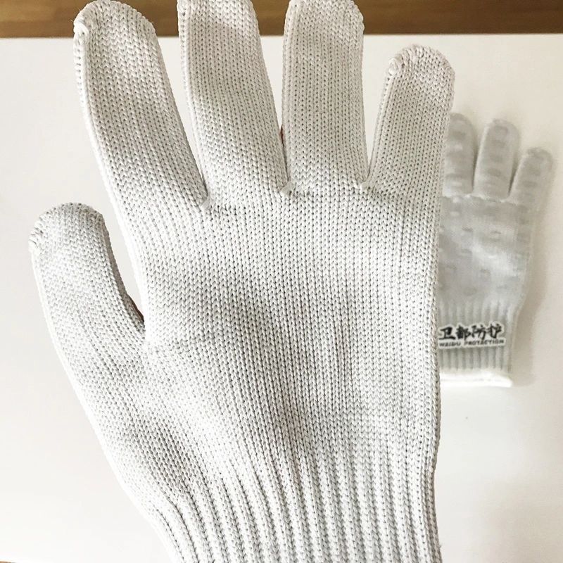 Anti-Slip New White Antiskid Anti-Cut Glove Cut Resistant Knitted Anti Cut Gloves Protect Hands